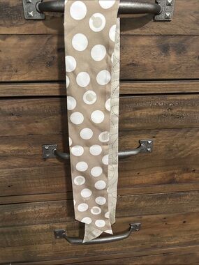 Coach 100% Silk Twilly Skinny Scarf. Tie on purse, hair, neck. Reversible.
